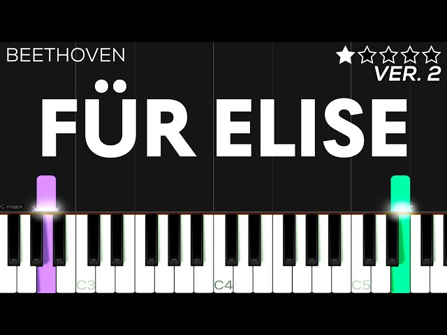 Für Elise - Beethoven | EASY Piano Tutorial