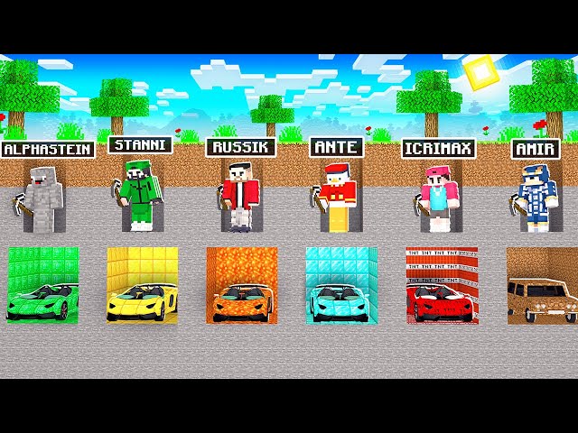 6 YOUTUBER suchen LUXUS AUTOS in Minecraft!