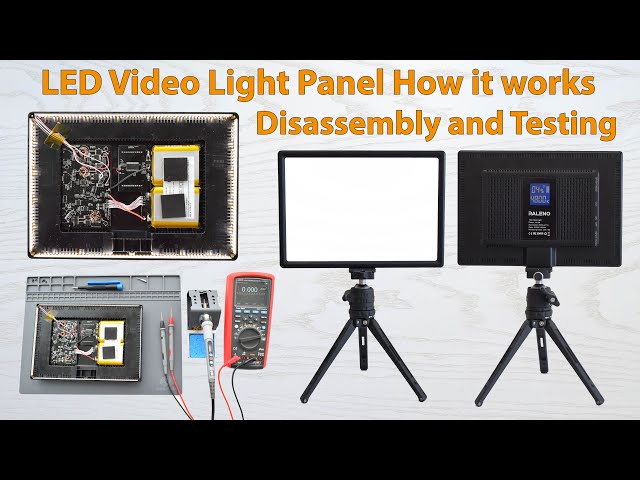 LED Video Light Panel how it works. LED panel Review, Disassembly and Testing