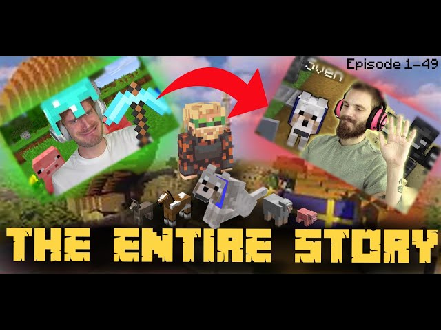 The ENTIRE Story/Lore of PewDiePie's Minecraft Series, Explained (Episode 1-49)