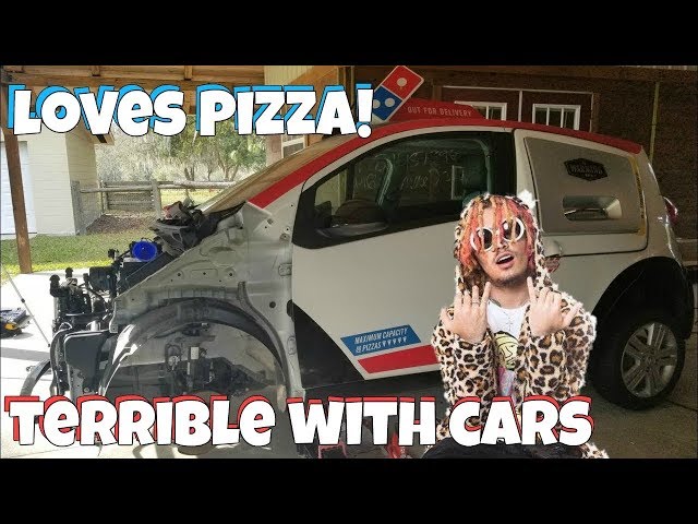 Lil Pump Helps Rebuild the Wrecked Domino's Pizza DXP Car!