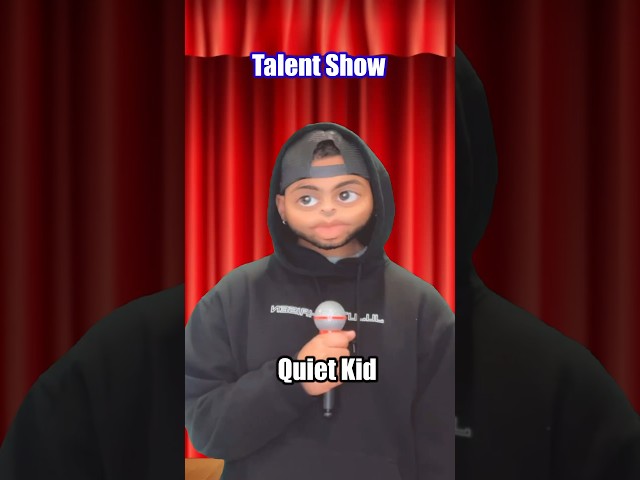 Quiet kid Performing at the Talent Show…😂💀 #comedy credit:@ItsFreshChris #viral