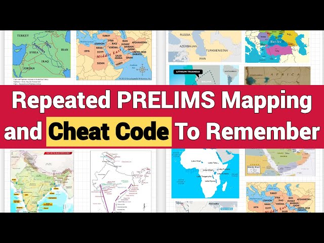 The "Coding Strategies" for PRELIMS | Important Mapping For Prelims 2023