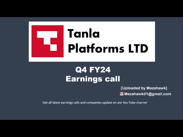 Tanla Platforms Q4 FY24 Earnings Call | Tanla Platforms Q4 FY24 Conference call.