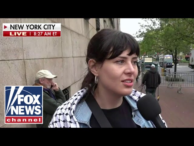 Protester walks away when asked about Oct. 7th: 'Get out of my face'