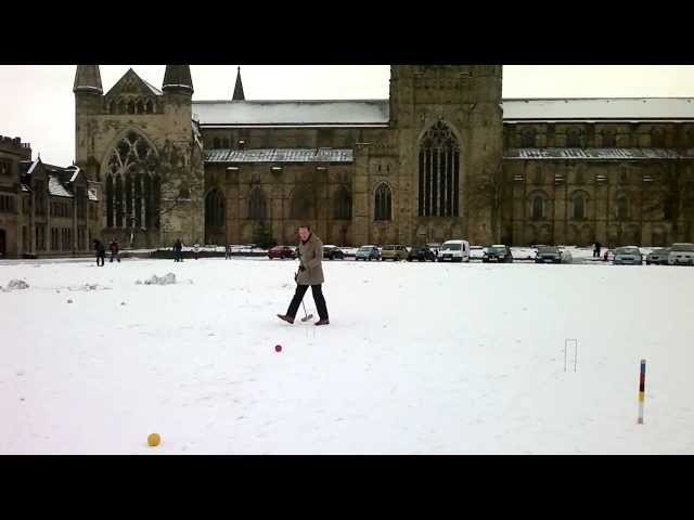 Snowquet on Palace Green, Durham