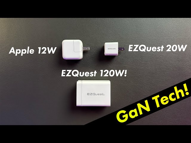 EZQuest GaN Chargers Review - More Power!  Tiny Size!