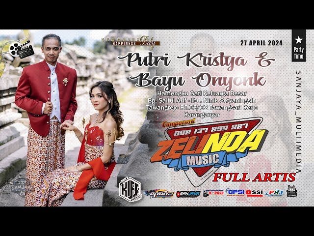 Live Pernikahan PUTRI KRISTYA & BAYU ONYONK - ZELINDA || CADAZ AUDIO - Tawangrejo 27/04/2024