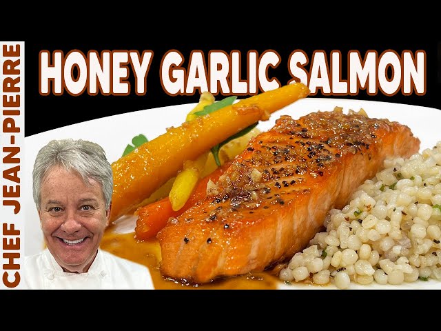 Pan Seared Salmon with Honey Garlic Glaze | Chef Jean-Pierre