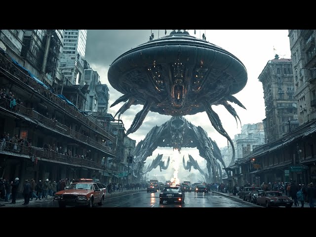 In 2035 Giant Alien Ships Appear Over The World To Cleanse The Earth Of Humanity