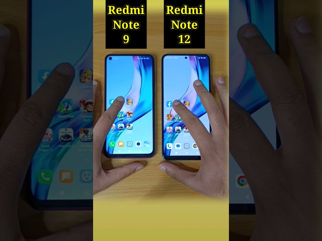 Redmi Note 12 vs Redmi Note 9 Speed Test Comparison | #shorts