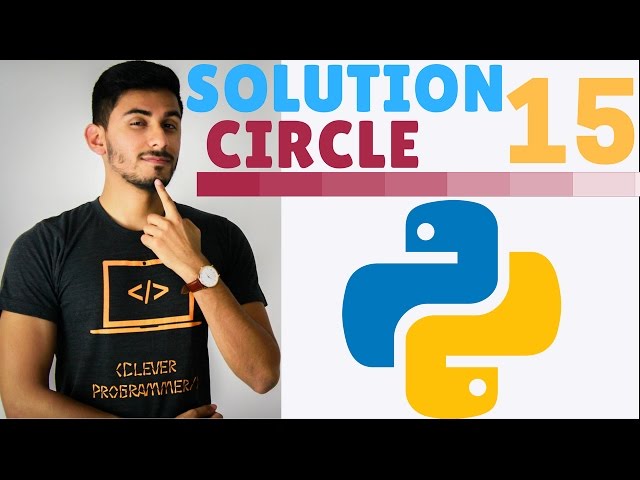 Learn Python Programming - 15 - Solution Circle of Squares (Exercise)