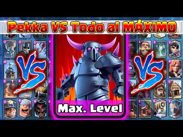 Pekka VS TODAS al MÁXIMO | 1 Vs 1 | Clash Royale