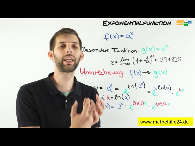 Analysiskurs: Exponential-  und Logarithmusfunktion: Ableitungen und Stammfunktion | Mathematik