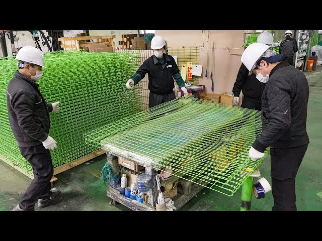 Huge Scale! Mass Production Process of Chain Link Fence. Wire Mesh Fence Factory