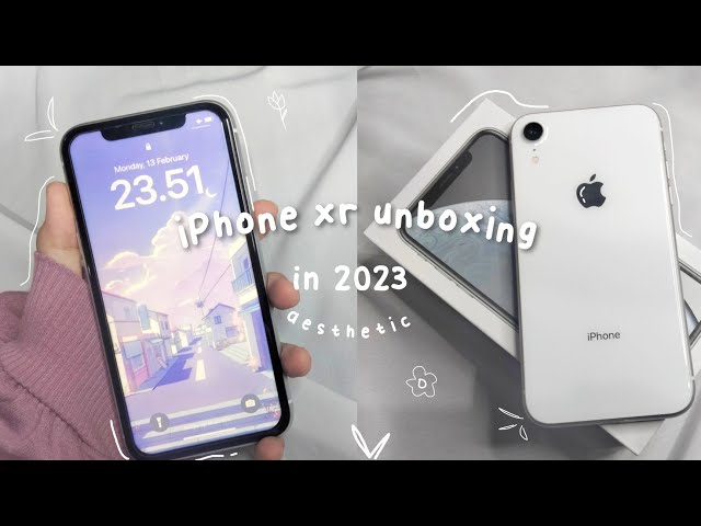 ✧ unboxing iPhone xr in 2023 [white] 🤍