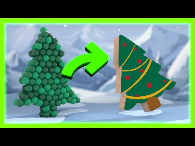 Shapes learning with balls for kids - Christmas | CzyWieszJAk