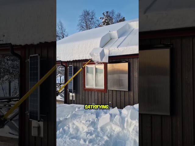 Warning: May Cause Extreme Relaxation! Watch This Snow Slide Off Roofs Like Butter (ASMR Bliss!)
