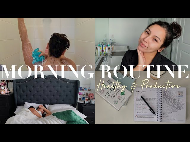 8AM PRODUCTIVE MORNING ROUTINE 2021 | Healthy Habits & Self Care Tips