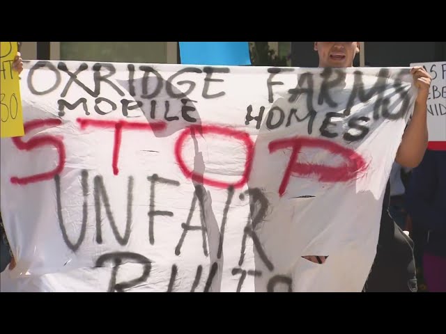 Residents of mobile home park protest management company