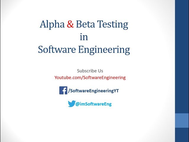 Difference between alpha and Beta testing in Software engineering | Hindi - Urdu
