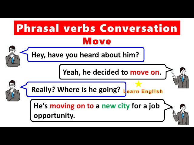 Phrasal verbs Conversation | Phrasal verbs with Move | English Conversation