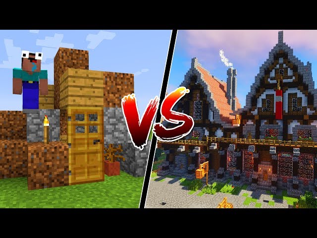 NOOB BUILDER vs PRO BUILDER in Minecraft!