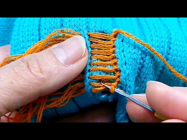 How to Invisibly Repair Holes in a Knitted Sweater at Home