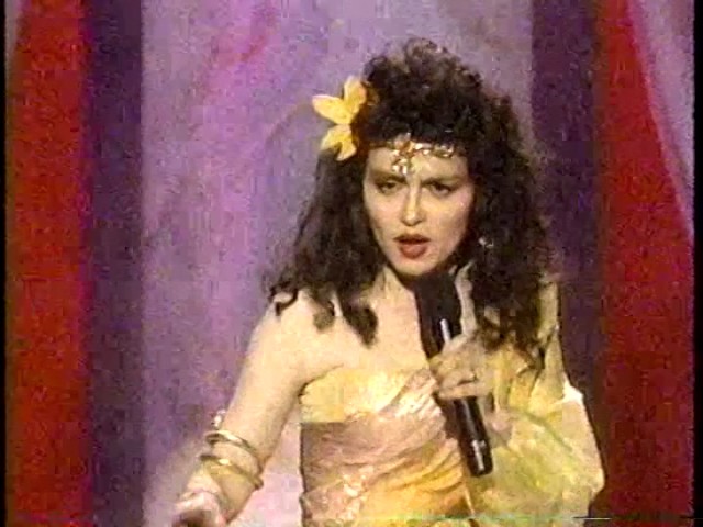 Judy Tenuta (2/15/89)  (RIP Love Goddess)