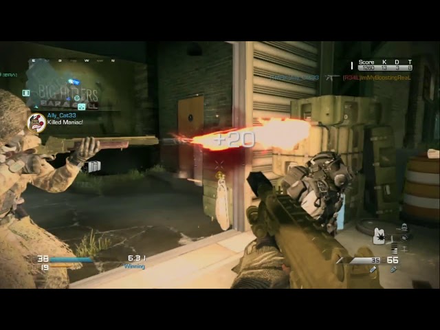 COD Ghosts PS3 - Got The Maniac! + Shoutout (Kill Confirmed 65-45) - Live Comm