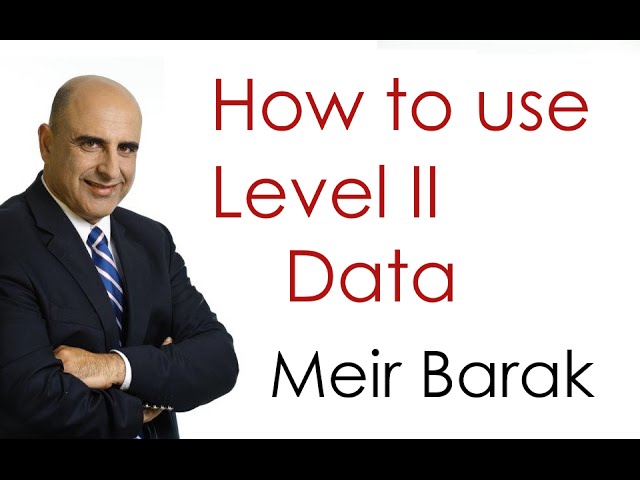Live Day Trading - How to use level II Data - Meir Barak