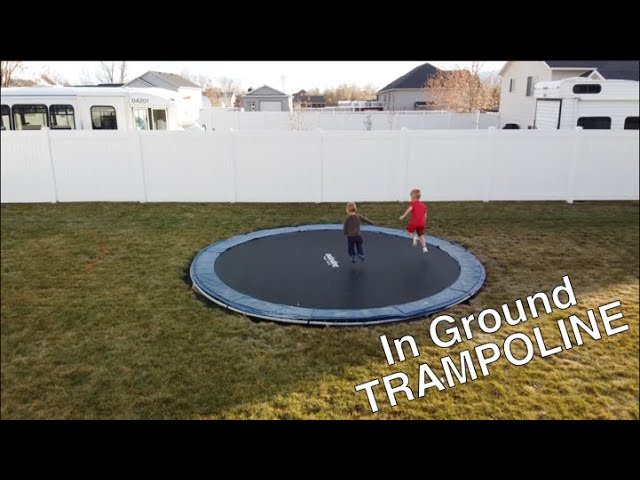 In-Ground Trampoline in the Backyard!!!
