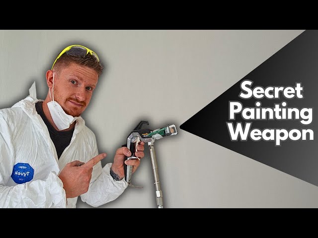 How to Spray Paint Walls and Ceilings Quickly - The Tool You MUST See!