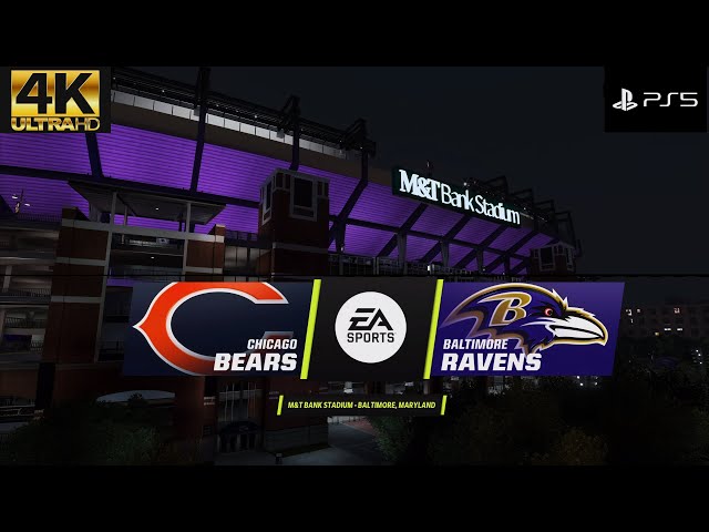 Chicago Bears VS Baltimore Ravens Madden 23 PS5 Ranked Head To Head