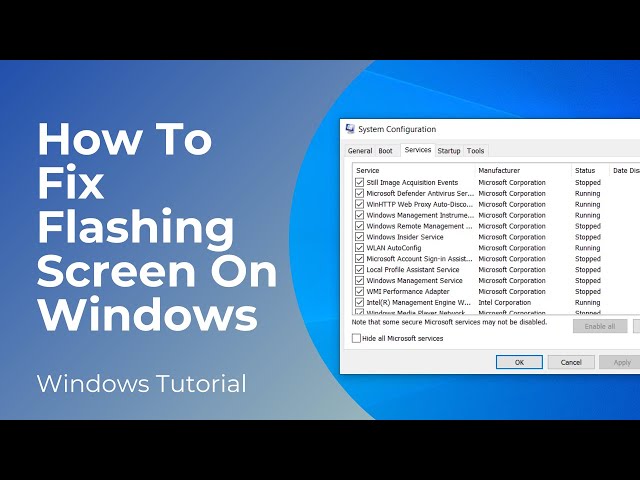 How To Fix Flashing Screen On Windows 10 (Easy Tutorial)