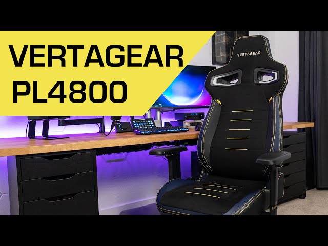 Vertagear PL4800 Chair Review - Proper Back Support!  One of the best!