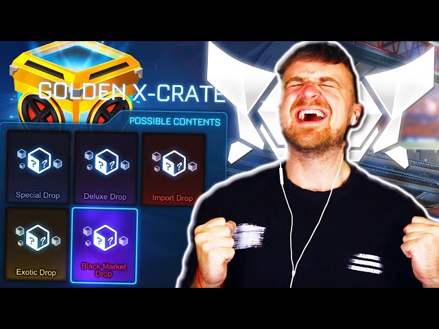 The FIRST & ONLY Golden X-Crate I Will EVER Open in Rocket League...