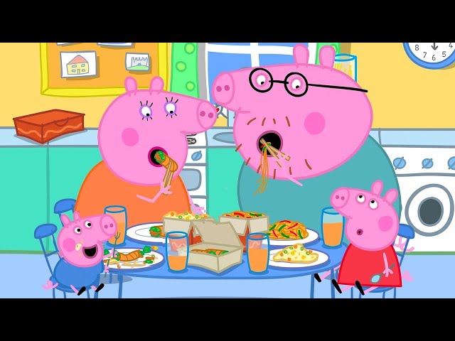 Best of Peppa 🐷 Ordering A Yummy Takeaway! 🥡 | Peppa Pig Tales Full Episodes