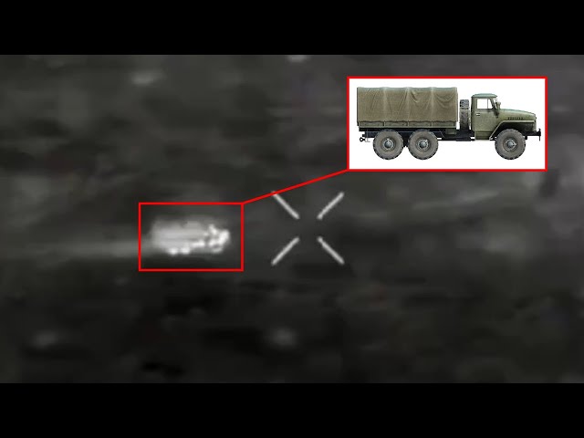 Ural Truck Filled With Infantry Gets Taken Out By Ukraines Artillery
