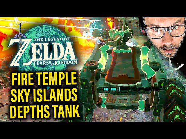The Legend of Zelda Tears of the Kingdom Gameplay - Fire Temple, Sky Islands & More Depths Fun...