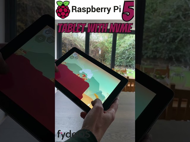 Raspberry pi 5 tablet with nvme running Fydeos. More details on my channel soon