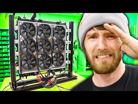 Our Craziest Cooling Project Yet - Car radiator liquid cooler