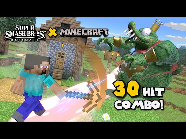 True Combos with Steve from Minecraft | Super Smash Bros. Ultimate