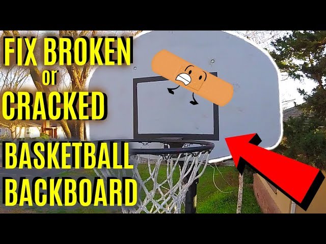 How To Fix Broken or Cracked Basketball Hoop Backboard -Jonny DIY