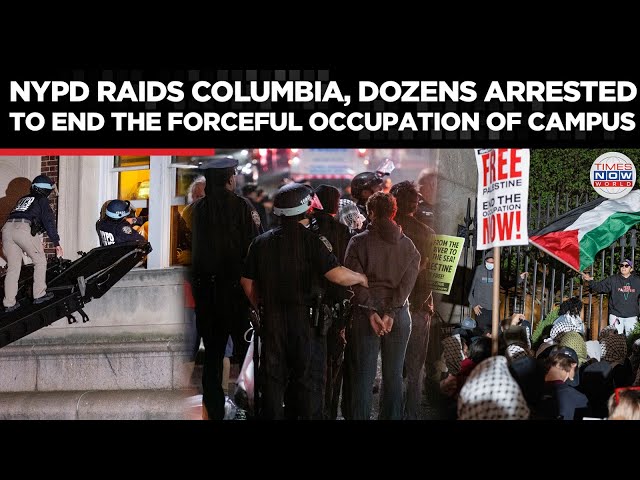 Columbia University Asks for Police Help as  Pro-Palestinian Protests Turn Violent