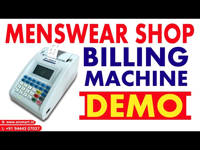 menswear shop billing machine in chennai Purasaiwakkam T. Nagar Perambur