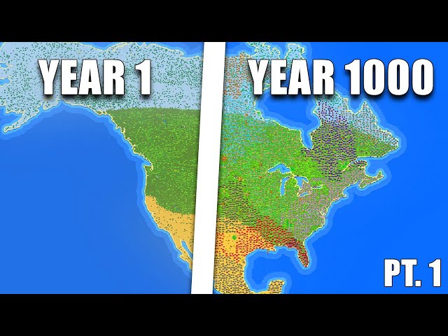 I Made Humans Populate North America For 1,000 Years (PT.1) - Worldbox