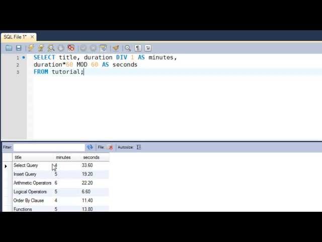 SQL Tutorial - 35: DIV() & MOD() Functions