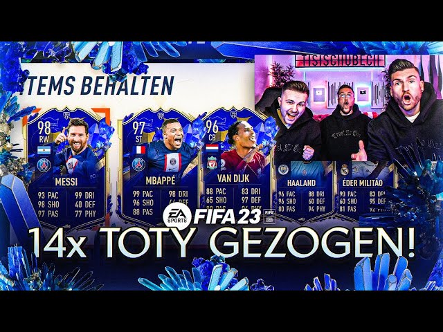 ICH HABE 14x TOTYs GEZOGEN 😍 Jedes Pack = 1 TOTY 😱 XXL Fifa 23 TOTY Pack Opening