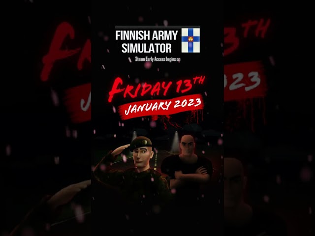 Early Access begins on Steam on January 13th 2023!! #shorts #finnisharmysimulator #gaming #steam